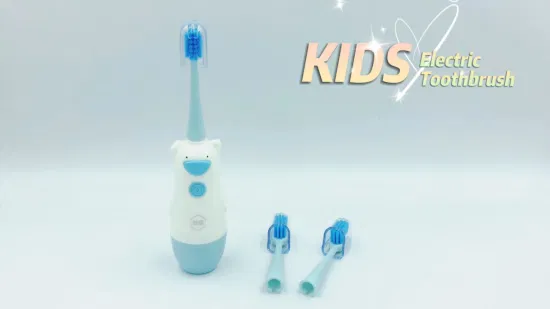 Los dientes del OEM que blanquean el cepillo de dientes eléctrico de los niños de Sonic impermeables con pilas