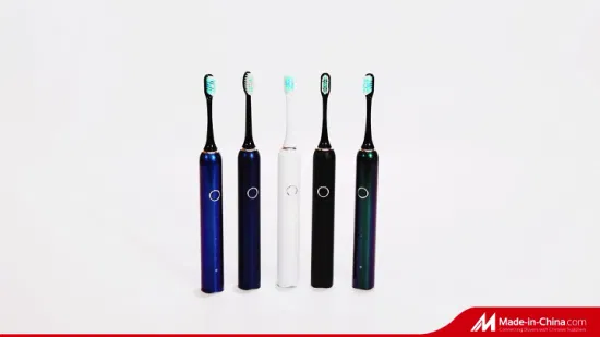 Cepillo de dientes eléctrico sónico recargable Ipx7 resistente al agua con tiempo de espera de 200 días con 5 modos